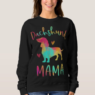 Sweatshirt Dachshund Mama Doxie colorée Cadeaux Chift Maman