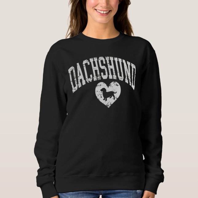 Sweatshirt Dachshund Maman Mama Femmes Weiner Chien Mama Lady (Devant)