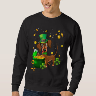 Sweatshirt Dachshund St Patrick S Day Irlandais Amoureux des 