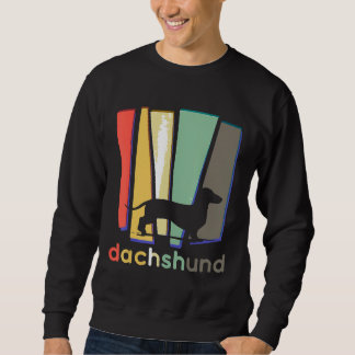 Sweatshirt Dachshund Weiner Chien Vintage Rétro Mère Papa Cad