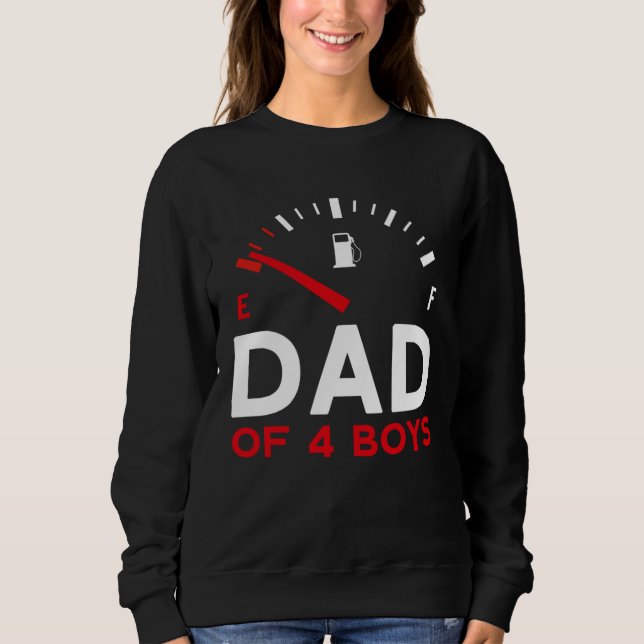 Sweatshirt Dad of 4 Boys Father s Day Dad (Devant)