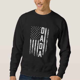Sweatshirt Dada America Drapeau Pour Hommes Femmes Fête des p