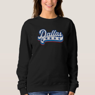 Sweatshirt Dallas 4 juillet Drapeau Américain Amérique Tex