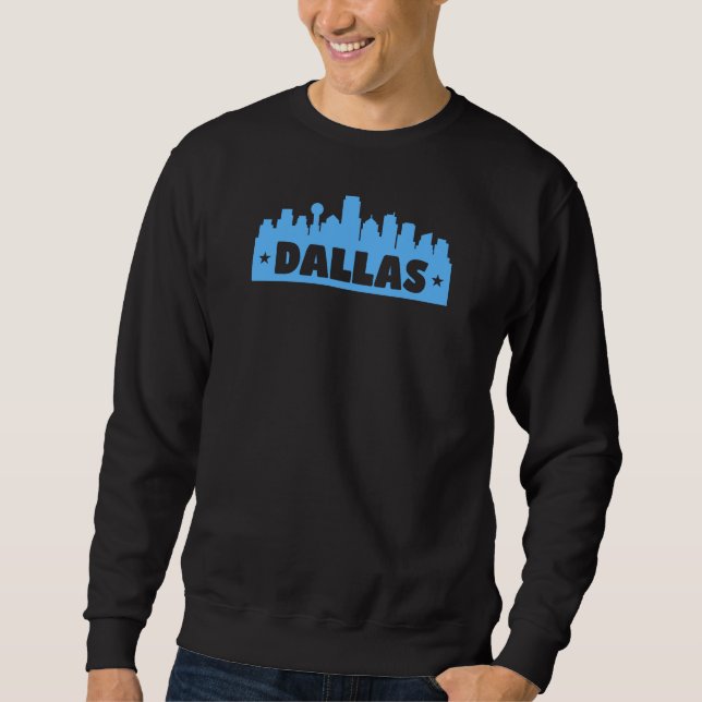 Sweatshirt Dallas Skyline Design pour Dallasite fier (Devant)