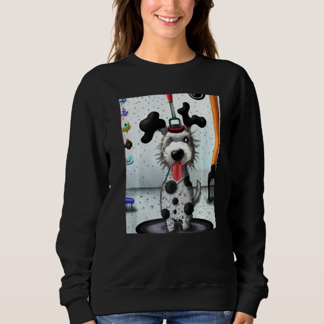 Sweatshirt Dalmatian dog artwork puppy (Devant)