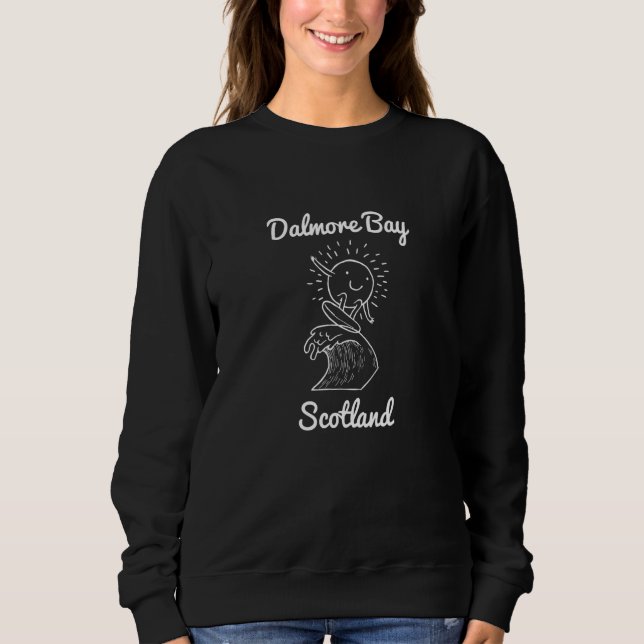 Sweatshirt Dalmore Bay Outer Hebrides Scotland Surfing Souven (Devant)