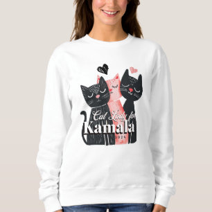 Sweatshirt Dame de chat pour Kamala Harris 2024