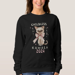 Sweatshirt Dame de chat sans enfant pour Kamala