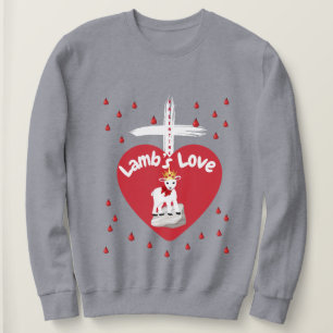 Sweatshirt d'amour de l'agneau de Valentine
