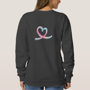 Sweatshirt d'amour minimaliste pour les femmes