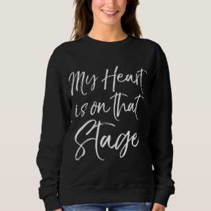 Sweatshirt Dance Parents Citation pour Maman & Papa Mon coeur