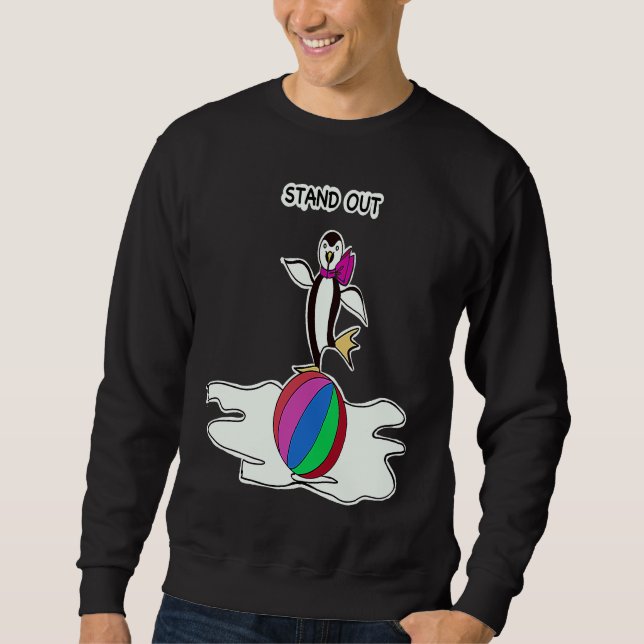 Sweatshirt Dancing Penguin Fun Animals (Devant)
