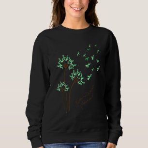Sweatshirt Dandelion Heart Green Ribbon Santé mentale Lauréat