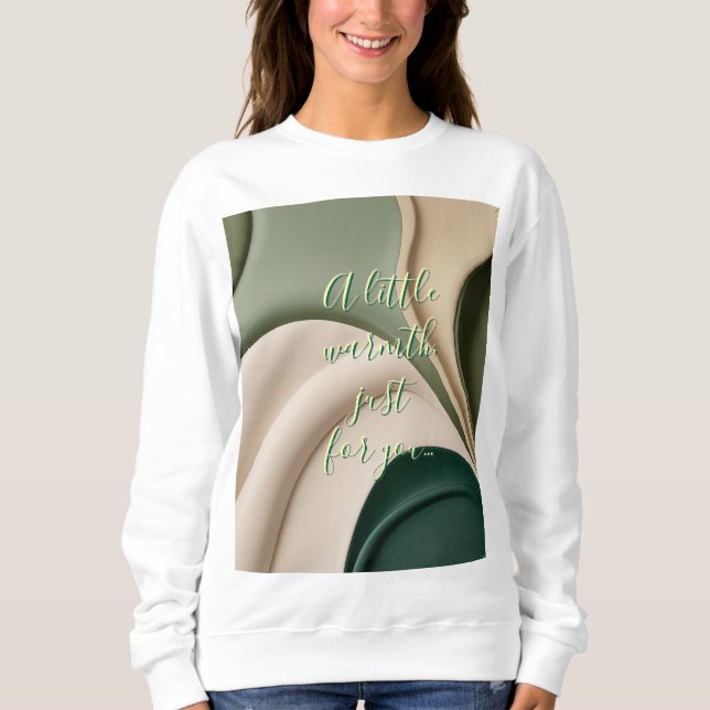 Sweatshirt dans graphique abstrait élégant (Devant)