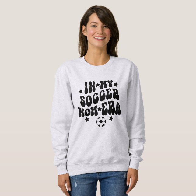 Sweatshirt Dans Mon Era Maman De Football (Devant entier)