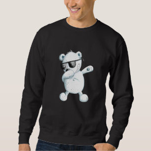 Sweatshirt Danse de dab cool ours polaire dabant animal sauva