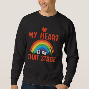 Sweatshirt Danse Drôle Danseuse Mon Coeur Est Sur Cette Scène