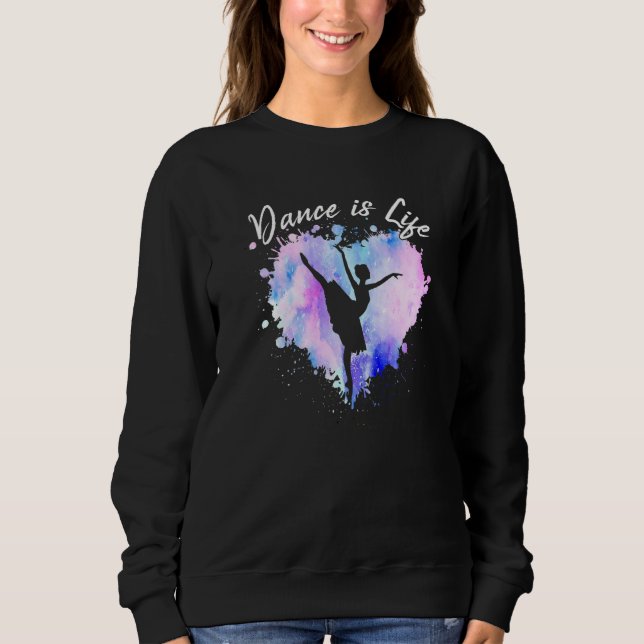 Sweatshirt Danse Est Vie Ballerina Ballet Danse Ado Fille W (Devant)