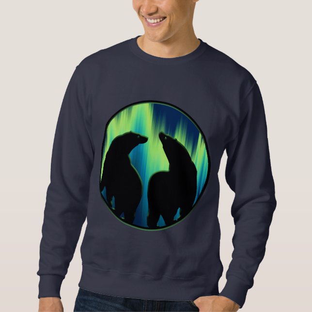 Sweatshirt d'art de l'ours Unisex Aurora Chemises  (Devant)
