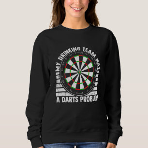 Sweatshirt Darts Et Bière Amoureux Pub Jeu Dart Love
