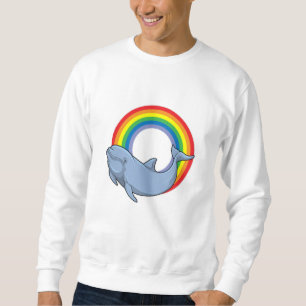 Sweatshirt Dauphin avec arc-en-ciel