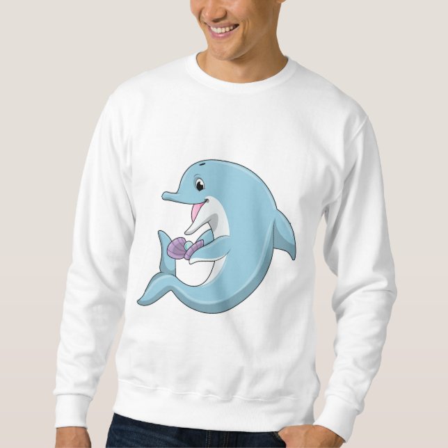 Sweatshirt Dauphin avec Perle (Devant)