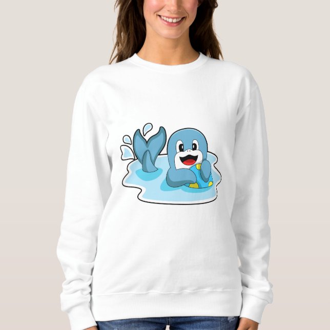 Sweatshirt Dauphin avec water polo (Devant)