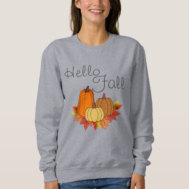 Sweatshirt d'automne - Texte modifiable (Devant)