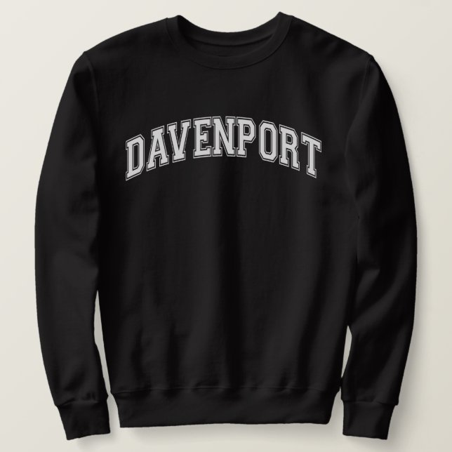 Sweatshirt DAVENPORT University Style Sweater America College (Design devant)