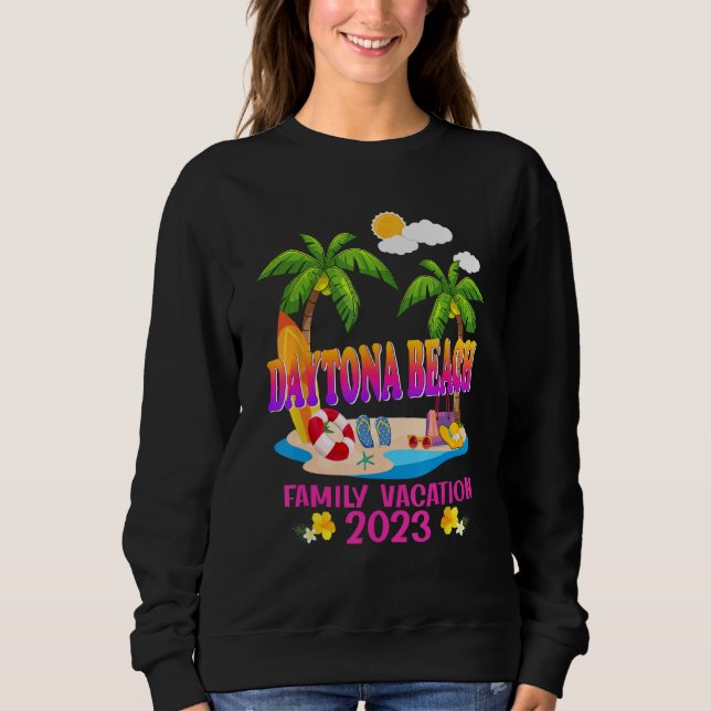 Sweatshirt Daytona Beach Family Vacation Summer Beach Matchin (Devant)