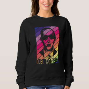 Sweatshirt Db Cooper Vintage Arc-en-ciel 1971 Détournement Ca
