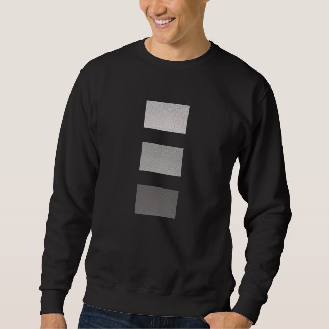 Sweatshirt de Art numérique en niveaux de gris (Devant)