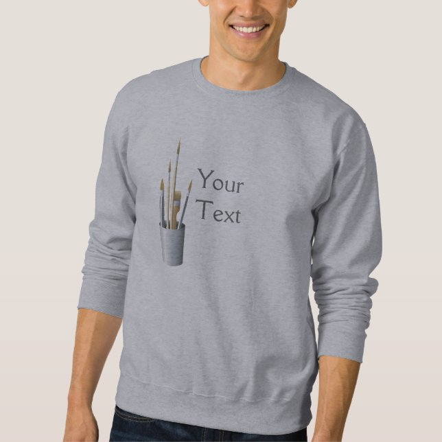 Sweatshirt de basculement de brosses d'artistes (Devant)