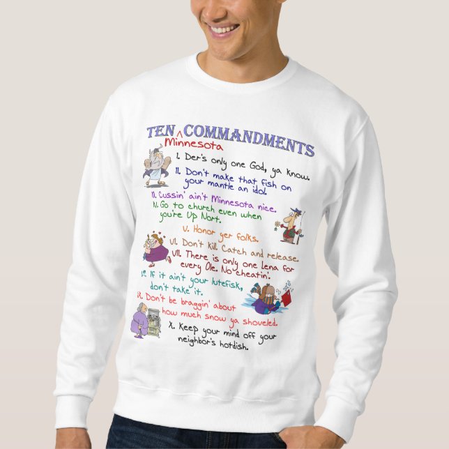 Sweatshirt de base de Dix commandements du (Devant)