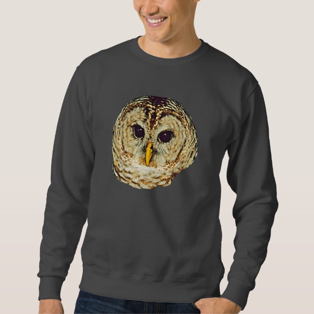 Sweatshirt de base de hibou barré (Devant)