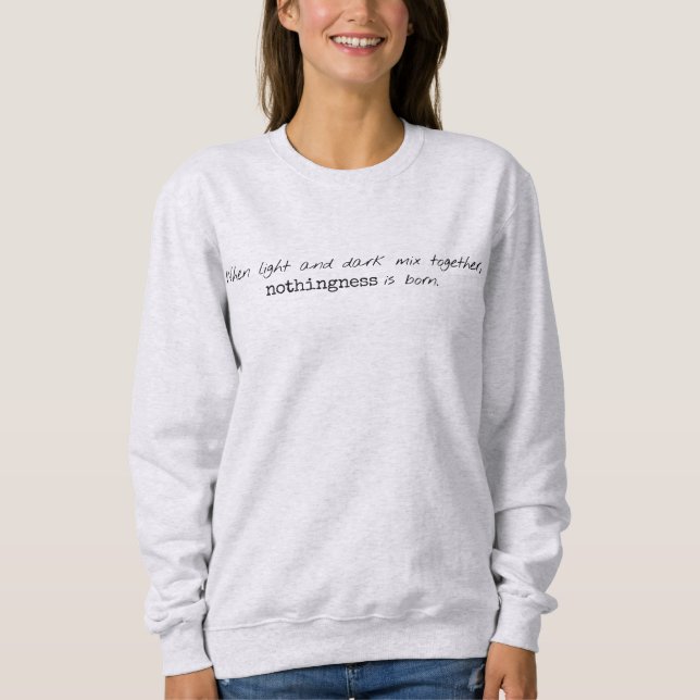 Sweatshirt de base des femmes lumineuses et sombre (Devant)