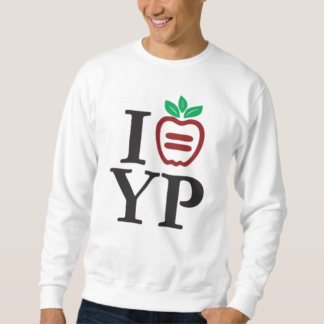 Sweatshirt de base d'hommes de logo de NYULYP (Devant)