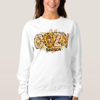 Sweatshirt de base Floral de saison confortable