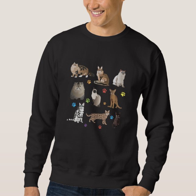 Sweatshirt De beaux chats (Devant)