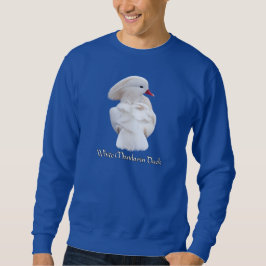 Sweatshirt de canard mandarin blanc
