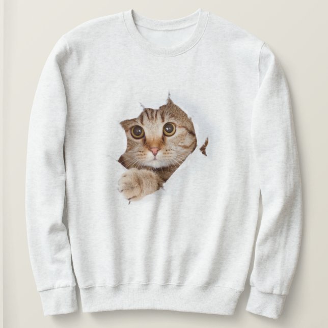 Sweatshirt de chat - Parfaitement Cosy et Mignon (Design devant)