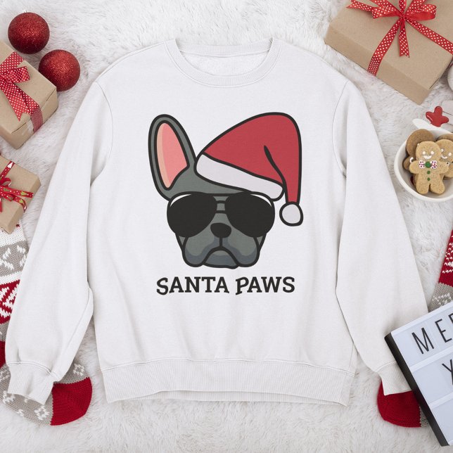 Sweatshirt de chien de taureau bleu de Noël (Créateur téléchargé)