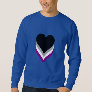 Sweatshirt de coeurs de fierté d'Asexuality