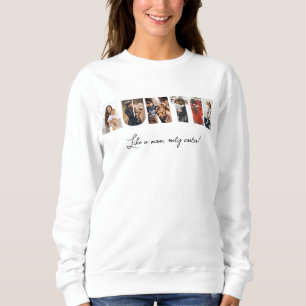 Sweatshirt de Collage de photos de Tante