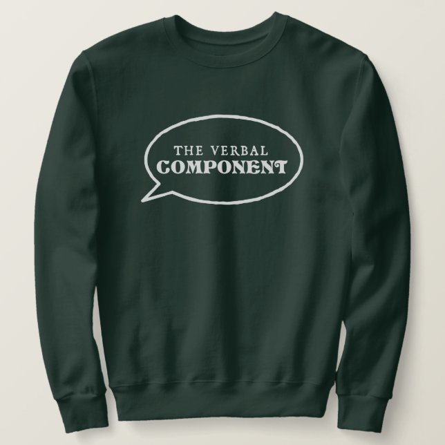 Sweatshirt de composants verbaux - Vert (Design devant)