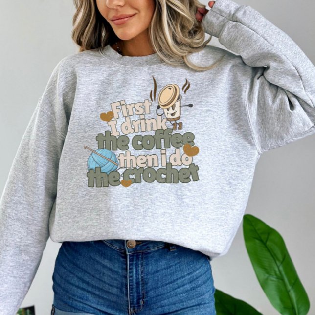 Sweatshirt de Crochet et de café (Créateur téléchargé)