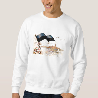 Sweatshirt de drapeau de l'Estonie