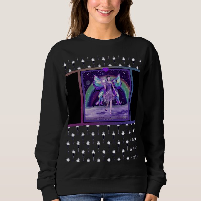 Sweatshirt de fée de pluie violette (Devant)