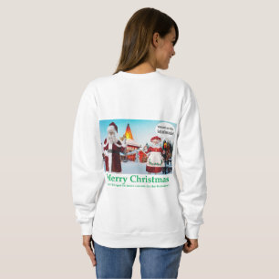 sweatshirt de femmes. Joyeux Noël. chats/m mrs