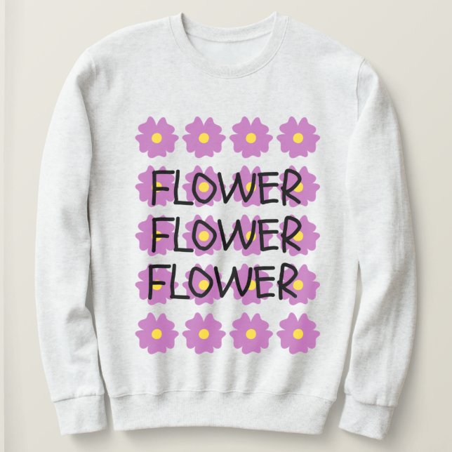 Sweatshirt de fleurs (Design devant)